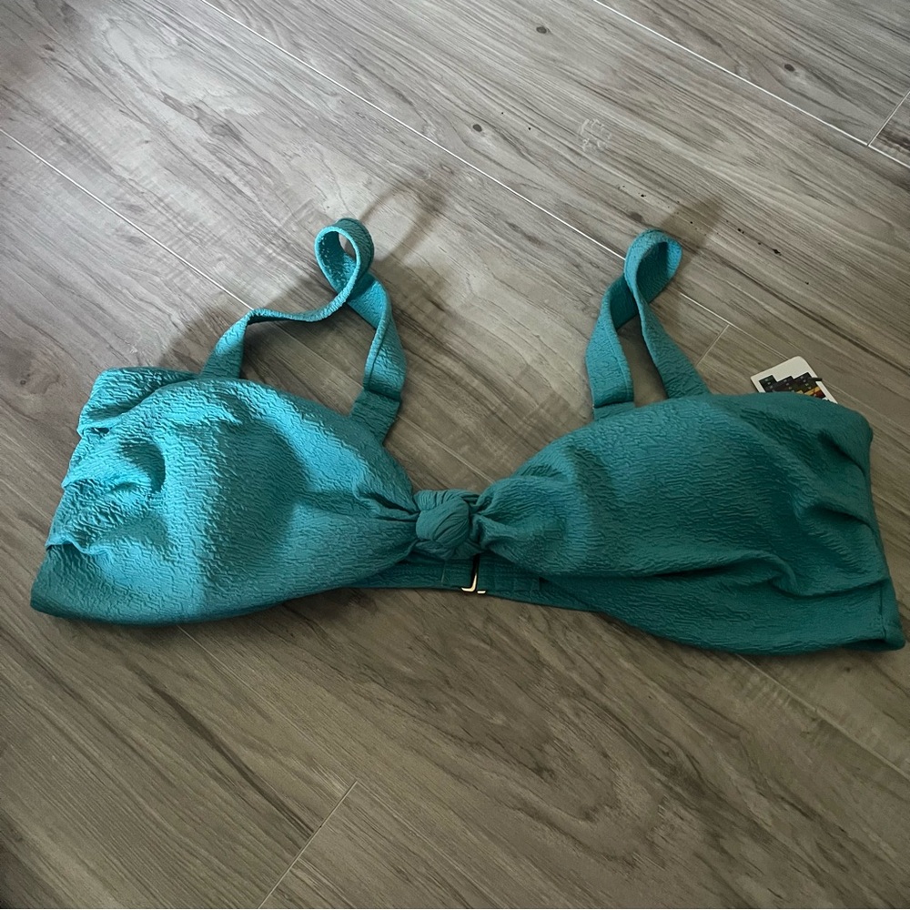 Time & Tru teal bikini Top size 3x 24w - 26w plus size NWT